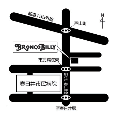 春日井市民病院前店 周辺MAP