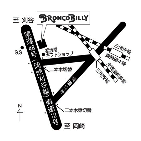 三河安城店 周辺MAP