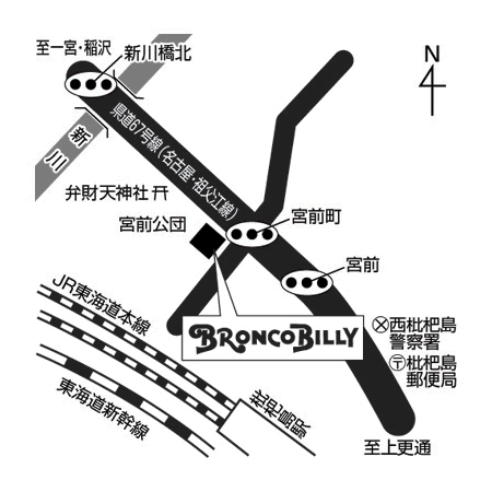 西枇杷島店 周辺MAP