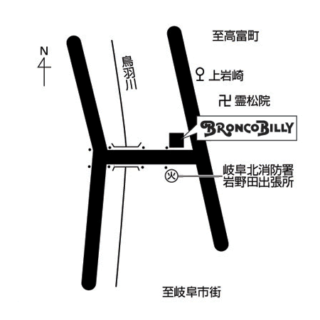 岐阜岩崎店 周辺MAP