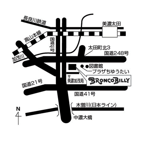 美濃加茂店 周辺MAP