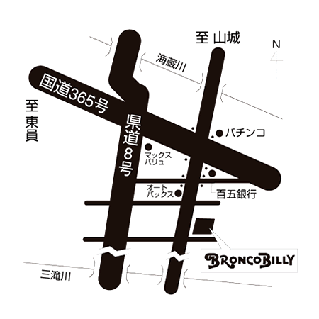 四日市生桑店 周辺MAP